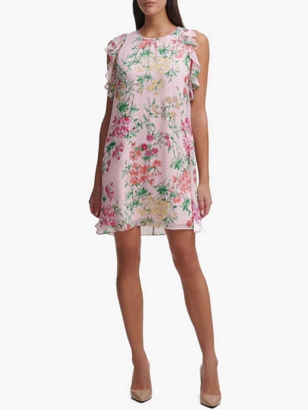 NEW Tommy Hilfiger Women's Floral Chiffon Sleeveless Dress Size 10